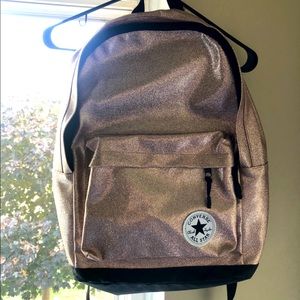 Sparkly baby pink Converse backpack!